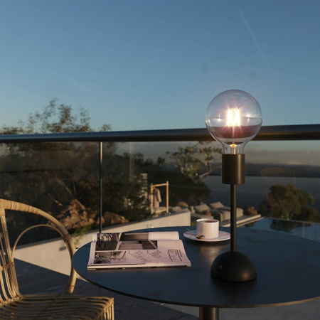 Przenośna i ładowalna lampa Cabless02 z żarówką G125 Globe Creative cables BCABLESS02-B04-CABLESS02-VN-B04