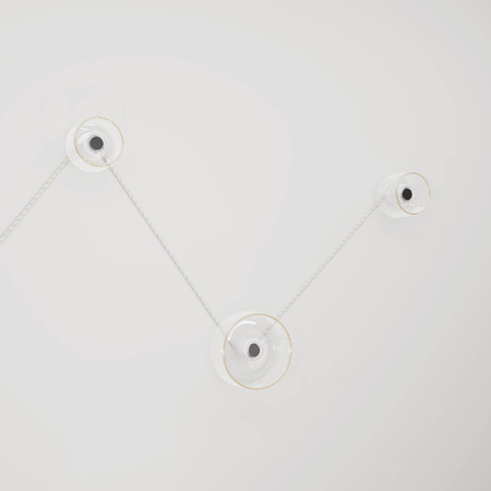 Lampa ścienna Spostaluce z 3 żarówkami Ghost Creative cables K3PL27L2FL83-L-K3PL27L2FL83RASERM43-L