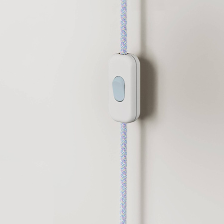 Metalowa lampa ścienna plug-in Creative cables BFIN272-SST-FIN272SBBIA20RX09-SST02