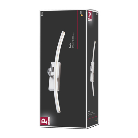 Oprawa ścienna BENTO LED 8.5W 480lm 400mm 3000K 230V nikiel szczotkowany PAULMANN PL95557