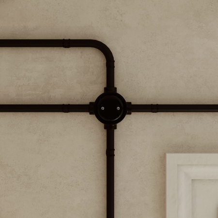 Podstawa porcelanowa do gniazdka i przełącznika / włącznika kompatybilna z Creative-Tubes - od 1 do 4 wyjść Creative cables BPBASEF-PBASE4FNER