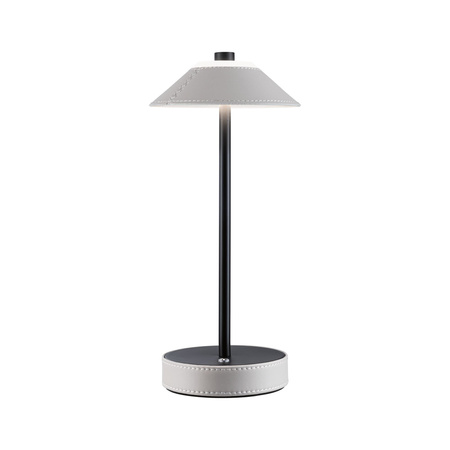 Lampka stołowa akumulatorowa PELLINI  LED DIM USB-C 2W 300lm 3000K-6500K IP20 beżowy / czarny matowy / metal PAULMANN PL71174