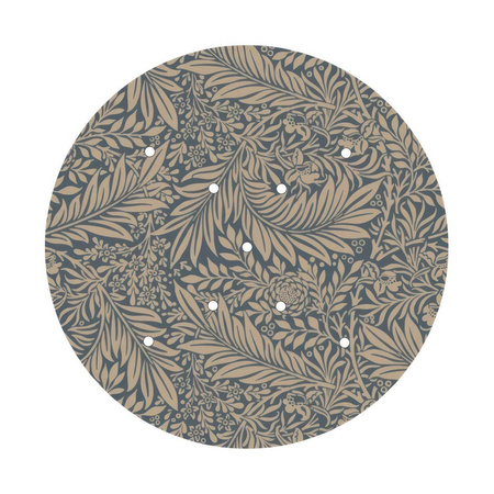 Duża okrągła podsufitka maskownica sufitowa XXL Rose-One, średnica 400 mm, 9 otworów i 4 otwory boczne - PROMOCJA Creative cables BKROR409XF-PROMO-KROR409XF302