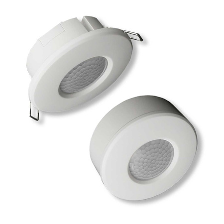 Czujnik ruchu 2w1 natynkowy/podtynkowy IP65 biały – uniwersalny sensor oświetleniowy