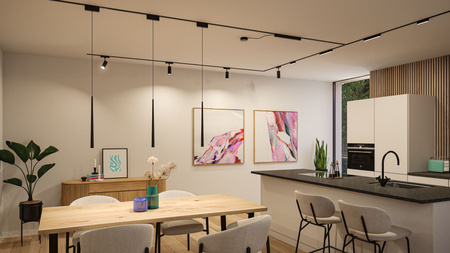 Reflektor na szynoprzewód ZENOR LED DIM 7,5W 800lm IP20 2700-4000K 48V DC czarny matowy / aluminium PAULMANN PL95737