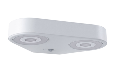 Oprawa elewacyjna SILMA LED 10W 2 450lm 3000K czujnik ruchu i zmierzchu IP44 230V biały / aluminium