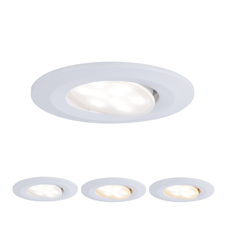 Oprawa do wbudowania CALLA LED 5W 400lm okrągła stała 3000/4000/6500K IP65 230V biały matowy