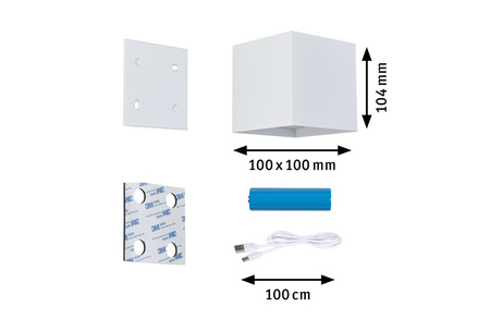 Mobile Wandl Nyara Sensor IP44 Ws Alu PAULMANN PL71283