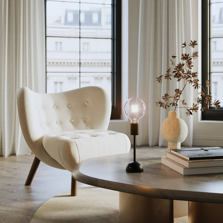 Przenośna i ładowalna lampa Cabless02 z żarówką G125 Globe Creative cables BCABLESS02-B04-CABLESS02-VN-B04