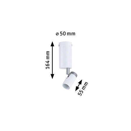 Oprawa ścienno-sufitowa RUNA GU10 max.1x20W 230V biały / szary / metal