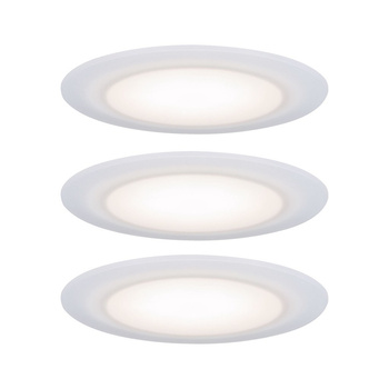 Premium zestaw opraw wbudowanych Suon ściemniana IP44 3x6,5W 230V 2700K Satynowany PAULMANN PL99940