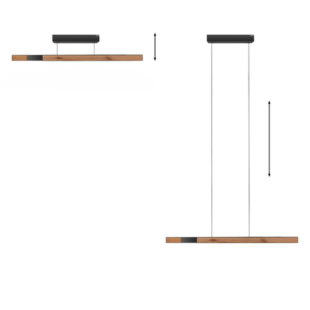 Lampa Wisząca Naturalne drewno PURE MOTO-RISE 003902-027084 Newgarden