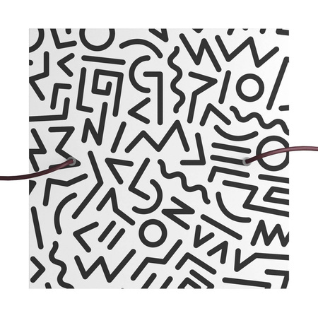 Kwadratowa podsufitka maskownica sufitowa XXL Rose-One, 400 mm, 2 otwory i 4 otwory boczne- PROMOCJA Creative cables BKROQ402F-PROMO-KROQ402F202