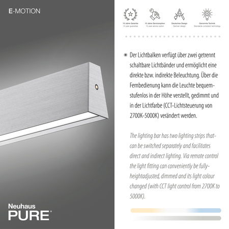 Lampa Wisząca Aluminium PURE E-MOTION 003902-031692 Newgarden