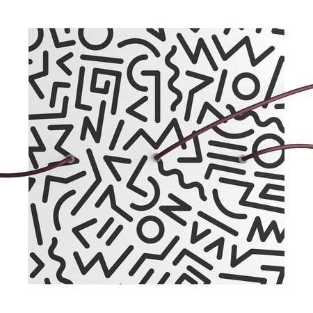 Kwadratowa podsufitka maskownica sufitowa XXL Rose-One, 400 mm, 3 otwory i 4 otwory boczne- PROMOCJA Creative cables BKROQ403LF-PROMO-KROQ403LF202