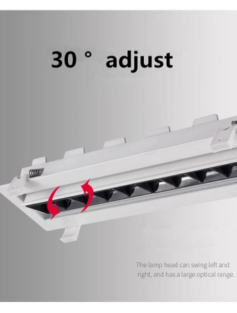 Oprawa liniowa LED do wbudowania ZANO MOVABLE ULDL303 DALI 17cm-10W Unilight
