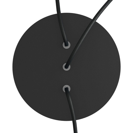 Duża okrągła podsufitka rozeta sufitowa Rose-One, średnica 200 mm, 2 otwory i 4 otwory boczne Creative cables BKROR203LF-KROR203LF103