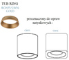 Maxlight Tub RC0155/0156 Gold Pierścień Ozdobny Złoty