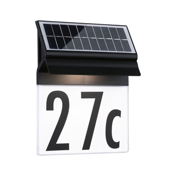 Oprawa elewacyjna NEDA LED solar czujnik ruchu zmierzchu 14lm 3000k IP4414lm czarna
