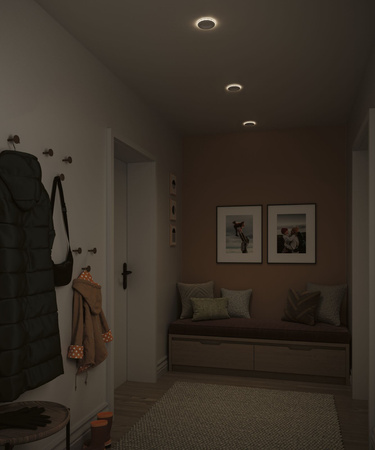 Oprawa wpuszczana SORMUS LED 6.5W 560lm / 180lm 3000K IP65 230V biały / tworzywo sztuczne PAULMANN PL92247