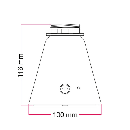 Portable and rechargeable Cabless11 Lamp Base suitable with lampshade Creative cables BCABLESS11-CABLESS11-ZAF