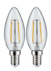 LED Fil 2szt świece 250lm E14 2700K Prze 2W 230V