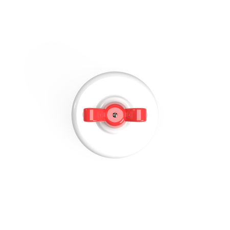 włącznik/włącznik z białej porcelany z nakrętką motylkową Creative cables BPBOXSW079BIA-PBOXSW079BIAROS