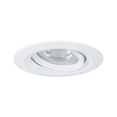 Oprawa do wbudowania NOVA COIN LED Mini wychylna 4W 310lm 65mm 2700K IP23 230V biały mat PAULMANN PL94292