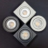 Natynkowy SLIM Downlight Kwadratowy CZARNY Spot 5cm LOC2 Unilight
