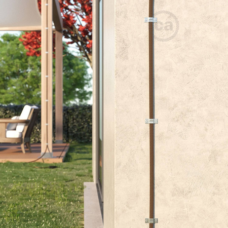 Uchwyt ścienny do łańcuchów świetlnych Lumet - 10 szt. Creative cables PC10FCATM01