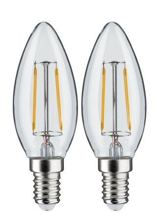 LED Fil 2szt świece 250lm E14 2700K Prze 2W 230V