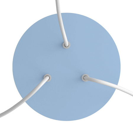 Duża okrągła podsufitka rozeta sufitowa Rose-One, średnica 200 mm, 2 otwory i 4 otwory boczne Creative cables BKROR203TF-KROVNR203TF114