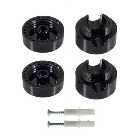 Uchwyt do kabli w oplocie o dużym przekroju 3x1 i 3x1,5 oraz do systemu EIVA - 2 sztuki Creative cables BFCP02-FCP02NERx2