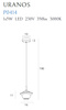 URANOS P0414 LAMPA WISZACA