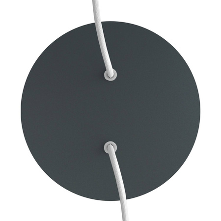 Duża okrągła podsufitka rozeta sufitowa Rose-One, średnica 200 mm, 2 otwory centralne i 4 otwory boczne Creative cables BKROR202F-KROR202F111