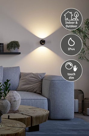 Mobile Wandl Zorik dim Sz Kst/Met PAULMANN PL71290