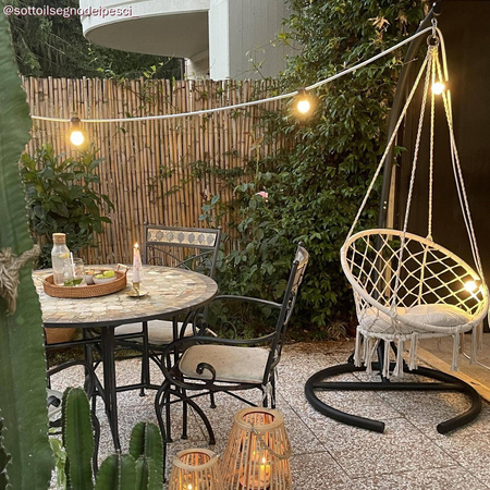 Czarna termoplastyczna oprawka E27 do łańcuchów świetlnych Lumet Creative cables PLC27TPN19