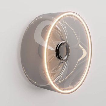 Kinkiet ze szklistą żarówką Ghost Creative cables BIP44-E27-1-L3-IP44-E27-1-B-L3