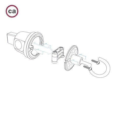 Haczyk do systemu instalacji świetlnych Lumet Creative cables TERGCATN