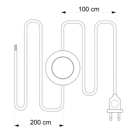 Duża kwadratowa podsufitka maskownica Rose-One, 200 mm, 3 otwory i 4 otwory boczne Creative cables BKROQ203TF-KROVNQ203TF114