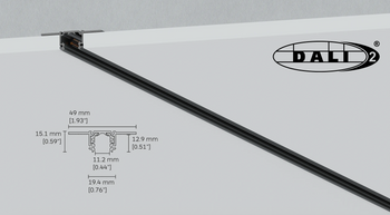 Szynoprzewód magnetyczny MICRO11 CORE11 wpuszczany 2m – nowoczesny system oświetlenia DALI-2