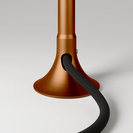 Duża okrągła podsufitka rozeta sufitowa Rose-One, średnica 200 mm, 2 otwory i 4 otwory boczne Creative cables BKROR203TF-KROR203TF114