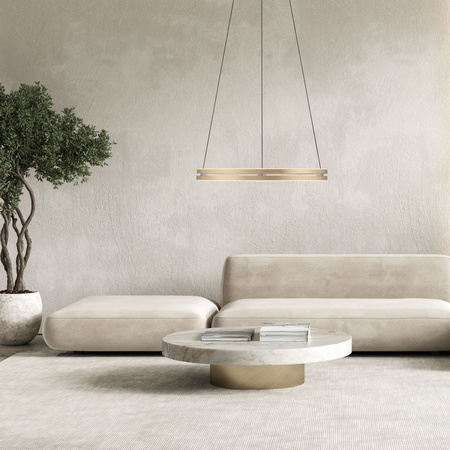 Lampa Wisząca Matowy mosiądz PUREE-LOOP 003902-031685 Newgarden