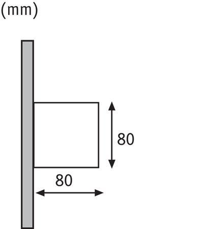 Oprawa elewacyjna CYBO LED 2x3,5W 2700K 2x355lm IP65 80x80mm 230V szary /aluminium