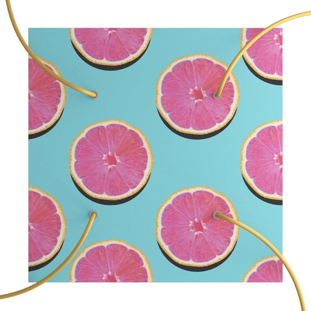 Kwadratowa podsufitka maskownica sufitowa XXL Rose-One, 400 mm, 4 otwory i 4 otwory boczne- PROMOCJA Creative cables BKROQ404F-PROMO-KROQ404F204