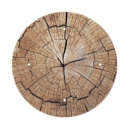 Duża okrągła podsufitka maskownica sufitowa XXL Rose-One, średnica 400 mm, 4 otwory i 4 otwory boczne - PROMOCJA Creative cables BKROR404F-PROMO-KROR404F304