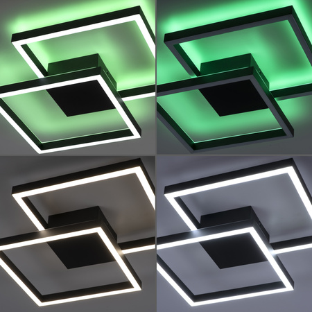 Lampa Sufitowa Czarny Q-MARKO 003902-032204 Newgarden