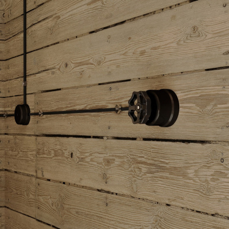 włącznik/włącznik z czarnej porcelany z pokrętłem Creative cables BPBOXSW080NER-PBOXSW080NERNER