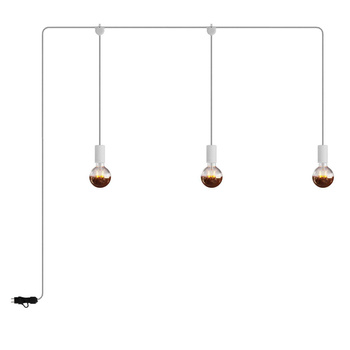 E-Snake EIVA przenośna lampa zewnętrzna IP65 z 3 źródłami światła Creative cables BPSE3MDR18-PSE3EL01BISM01-L