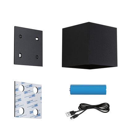 Mobile Wandl Nyara Sensor IP44 Sz Alu PAULMANN PL71282